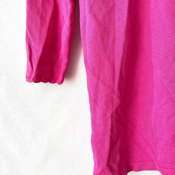 April Cornell Cardigan Beaded Embroidery Pink Sz Small 12 - Picture 4 of 6